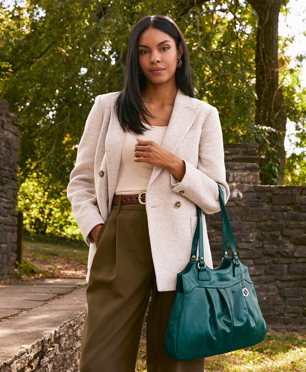 napoli satchel vintage distressed leather