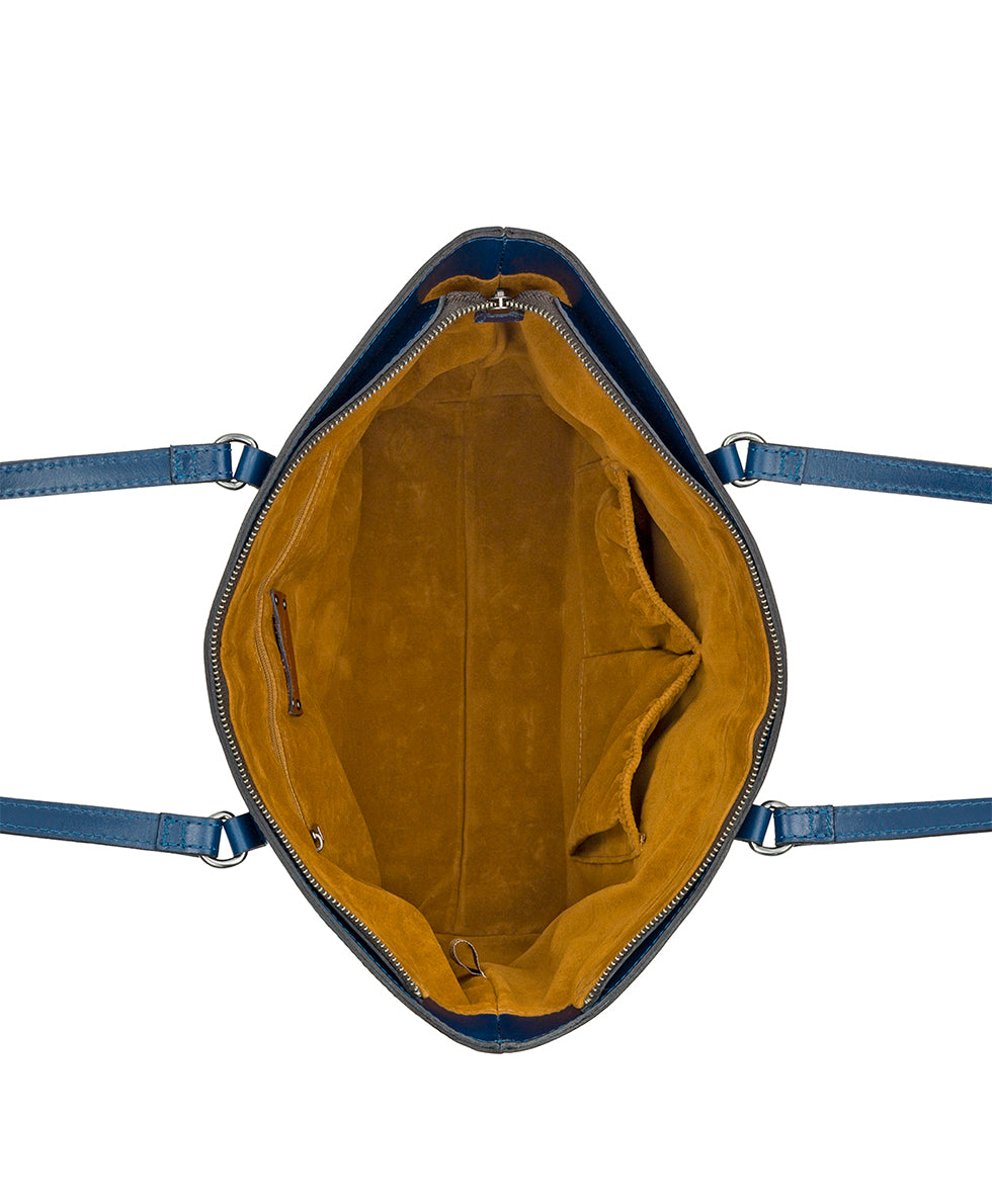 violetti tote vintage distressed leather