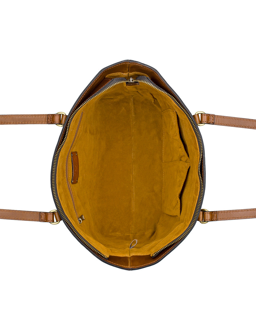 violetti tote vintage distressed leather